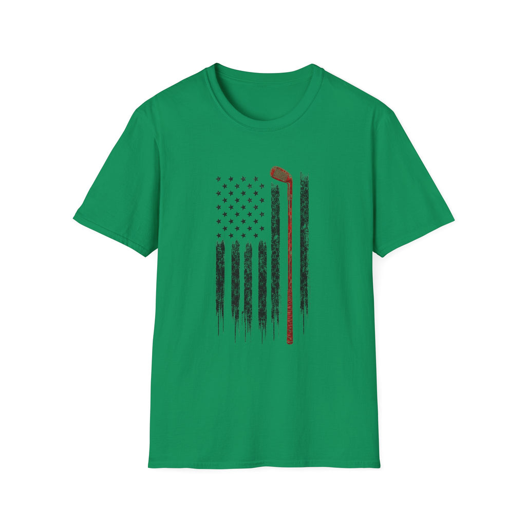 USA Flag Golf T-Shirt