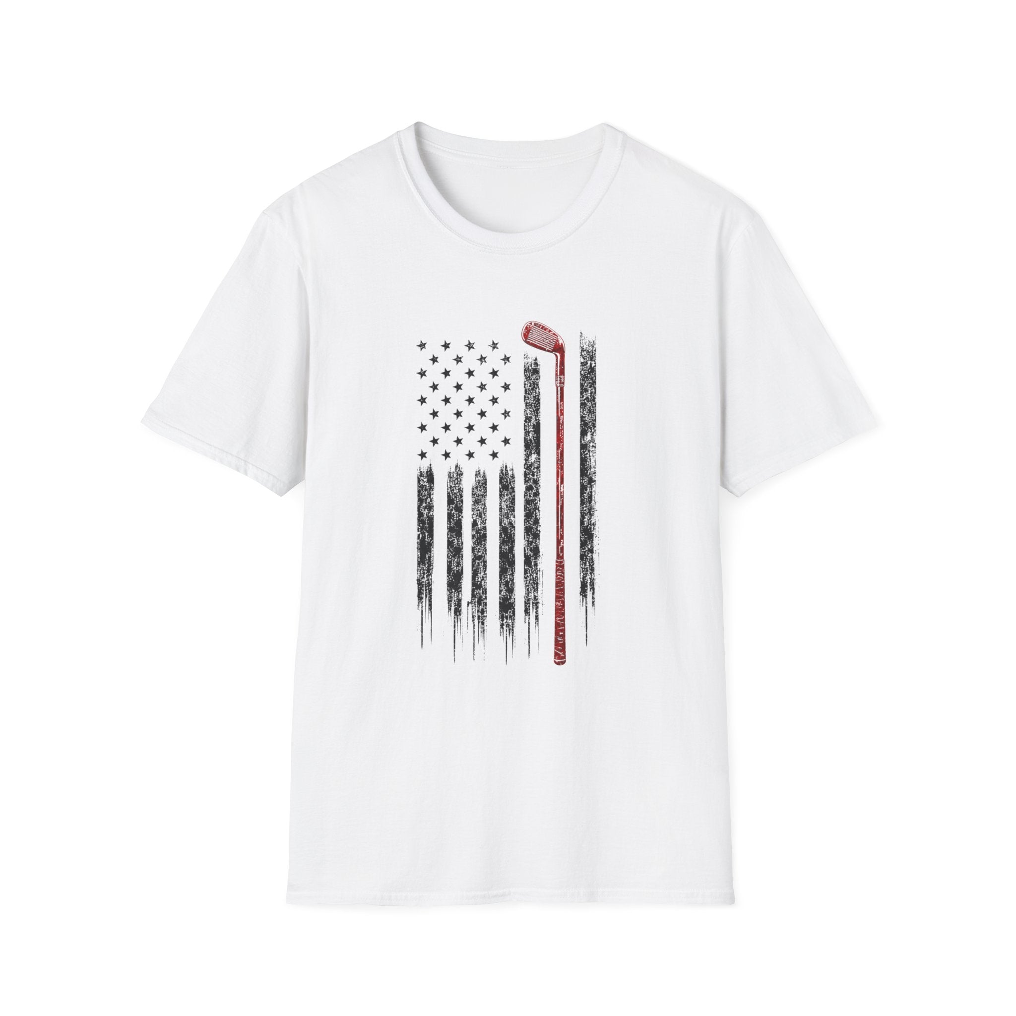 USA Flag Golf T-Shirt