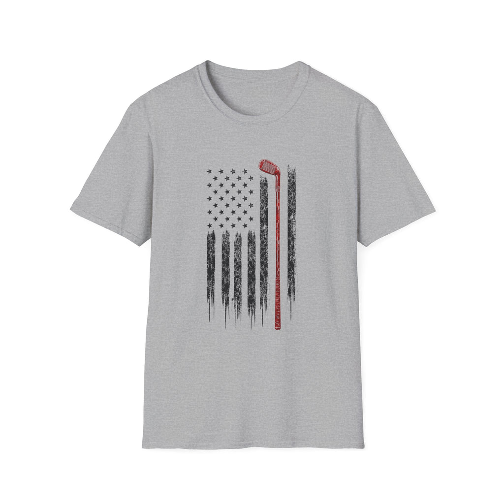 USA Flag Golf T-Shirt