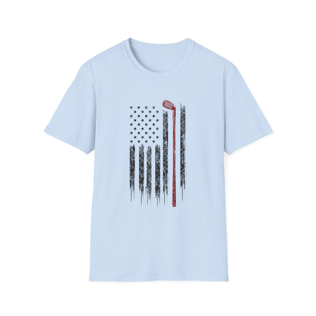 USA Flag Golf T-Shirt